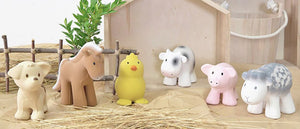 Tikiri Farm Animals made from natural rubber